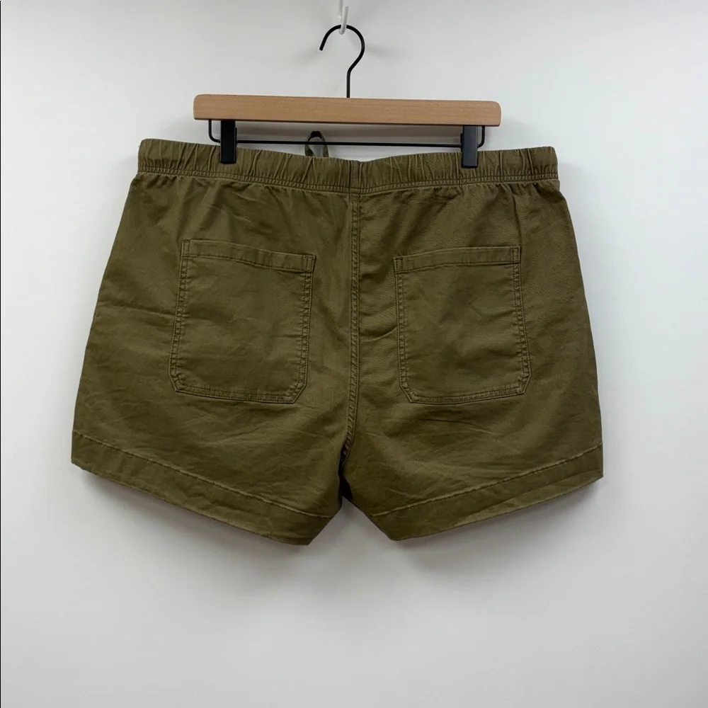 Banana Republic High Rise Utility Relaxed Chino Shorts Olive Green XL - Picture 4 of 7